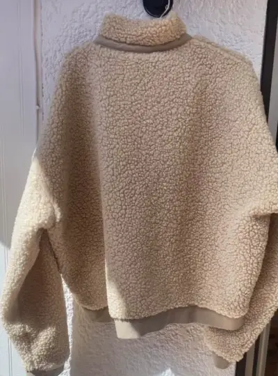 Chaqueta de lana beige - miniatura 2