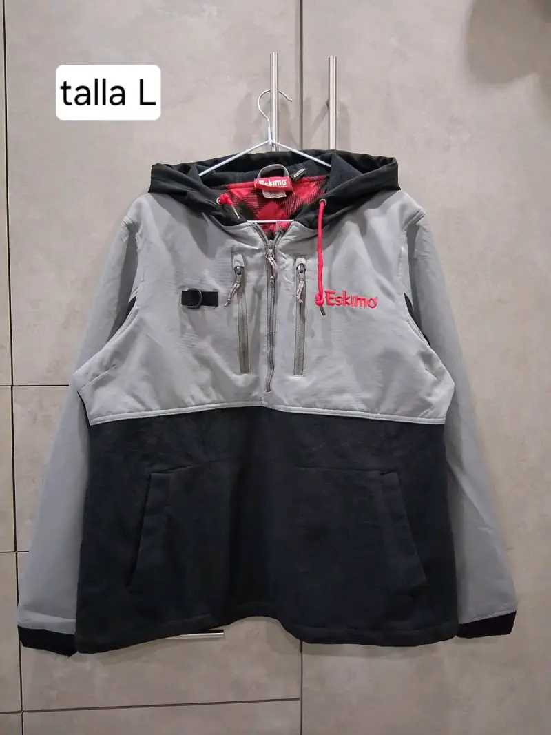 Chaqueta Eskimo gris y negro talla L - 1