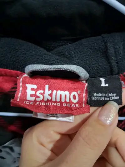 Chaqueta Eskimo gris y negro talla L - miniatura 3