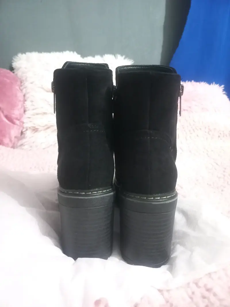 Botines negros de gamuza talla 37 - 2