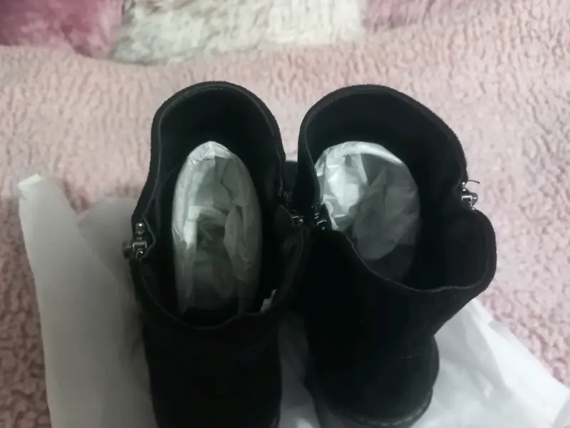 Botines negros de gamuza talla 37 - 4