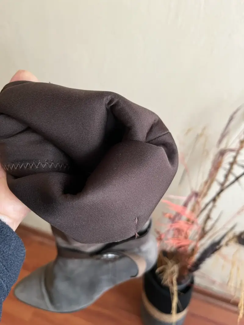 Botas largas marrones con taco - 6