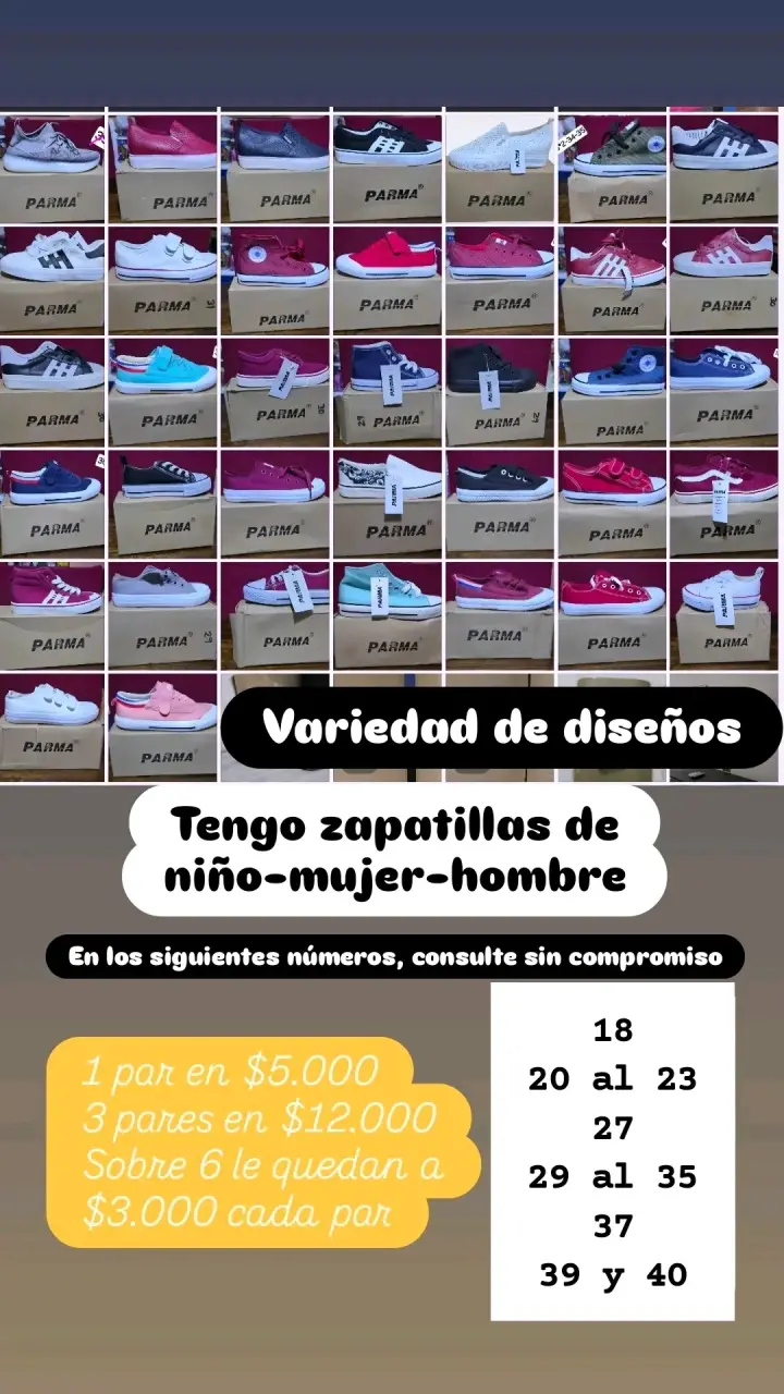 Zapatillas multicolores Parma