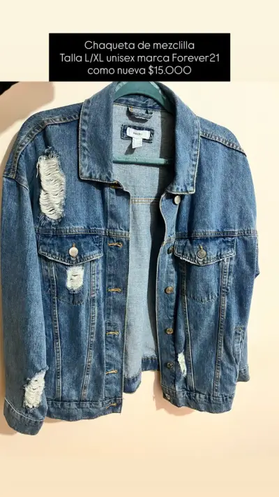 Chaqueta denim Forever21 unisex - miniatura 1