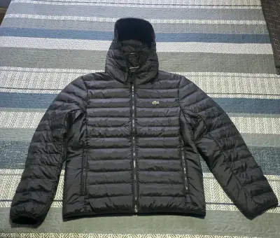 Chaqueta negra c/ capucha LAC0ST3 ORIGINAL - miniatura 1