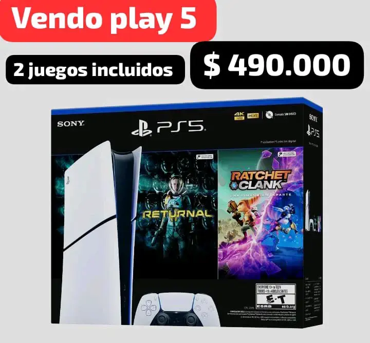 PS5 con 2 juegos incluidos - 1