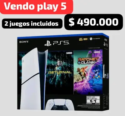 PS5 con 2 juegos incluidos - miniatura 1