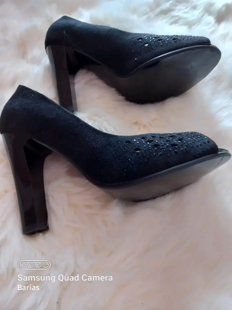 Zapatos de tacón negro N°37 - 2