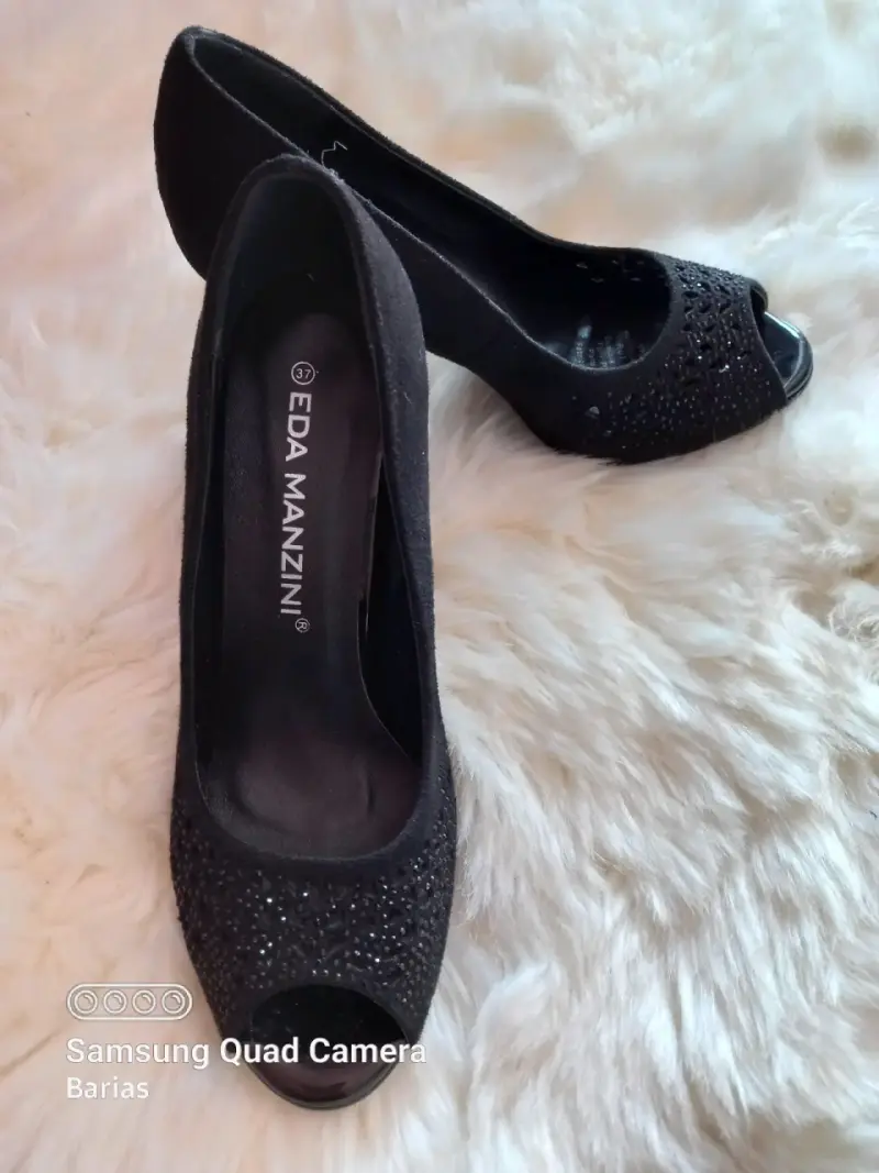 Zapatos de tacón negro N°37 - 3