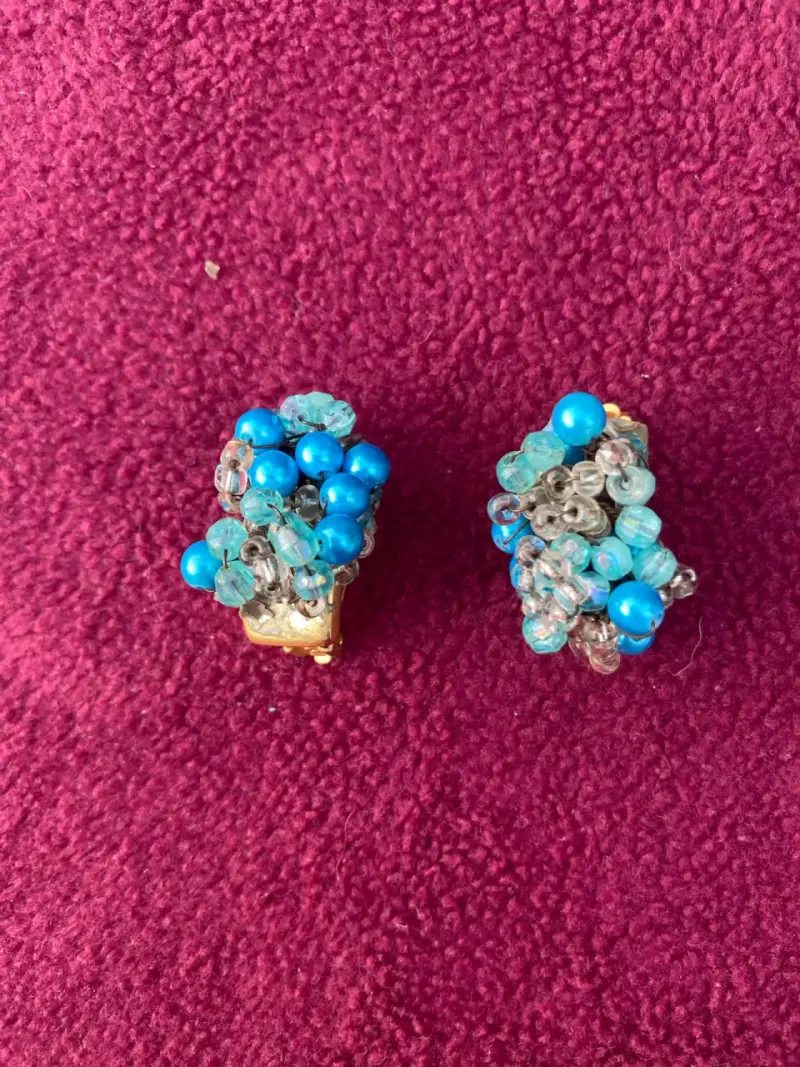 Aros vintage con perlas calipso y otros - 2