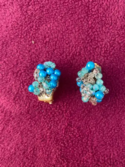 Aros vintage con perlas calipso y otros - miniatura 2
