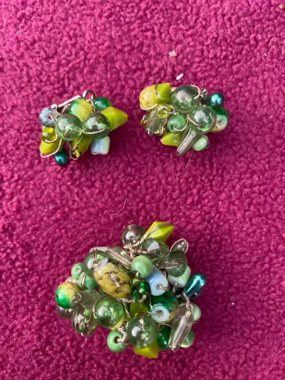 Conjunto de aros clip y prendedor - miniatura 1
