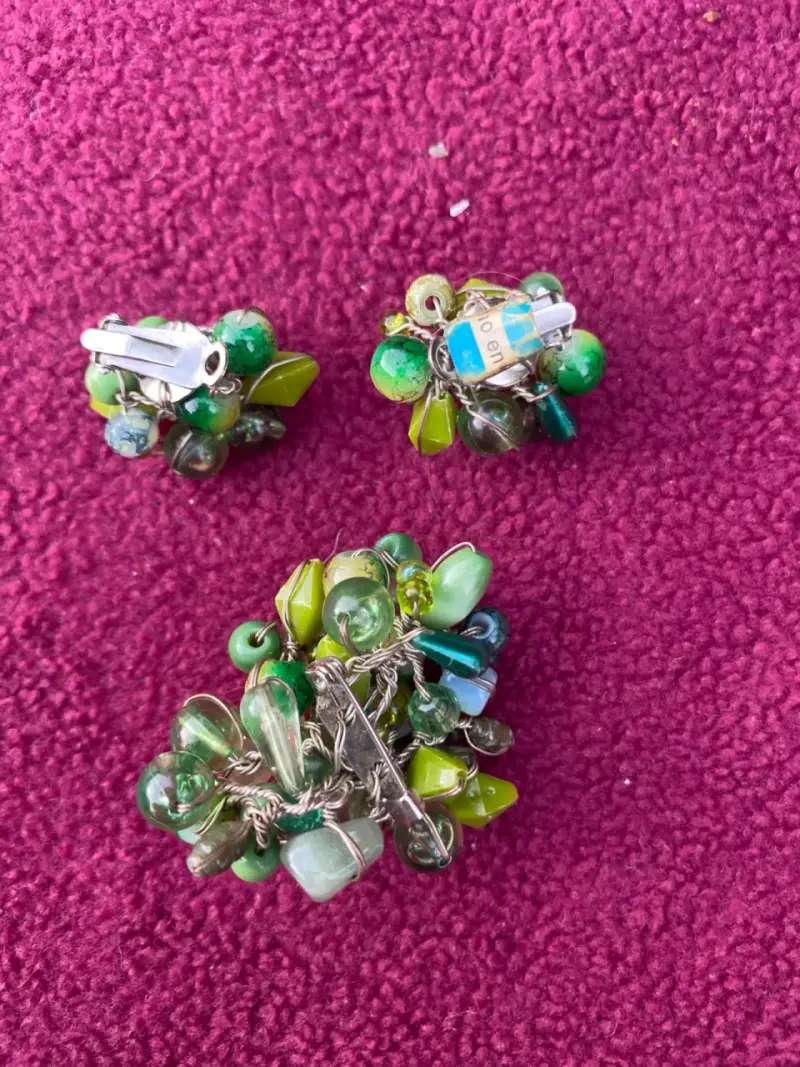 Conjunto de aros clip y prendedor - 2