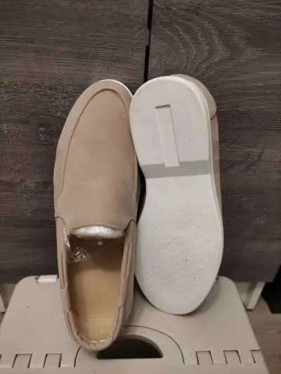 Zapatos tipo mocasines beige - miniatura 4