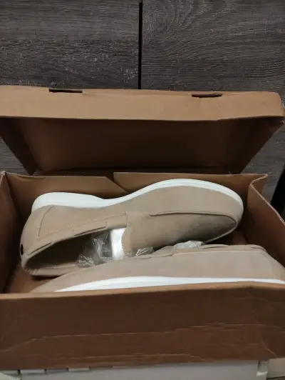 Zapatos tipo mocasines beige - miniatura 5