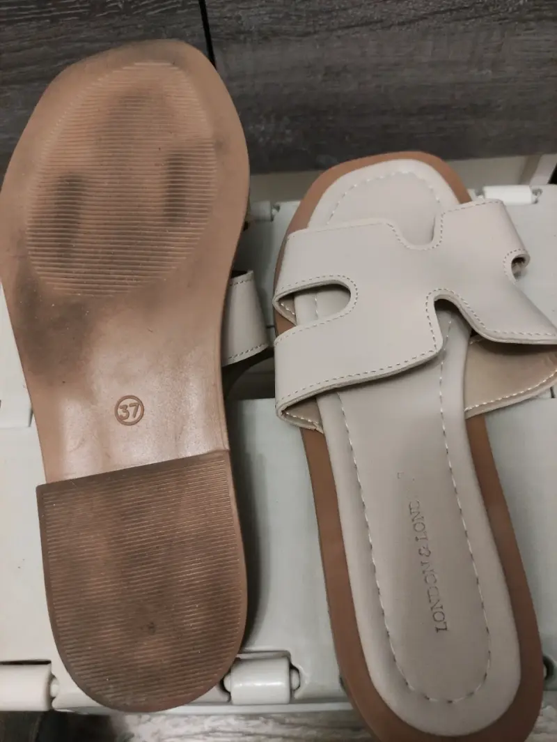 Sandalias planas beige - 3