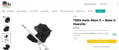 Silla Auto Aton G + Base G Huevito Cybex - miniatura 3