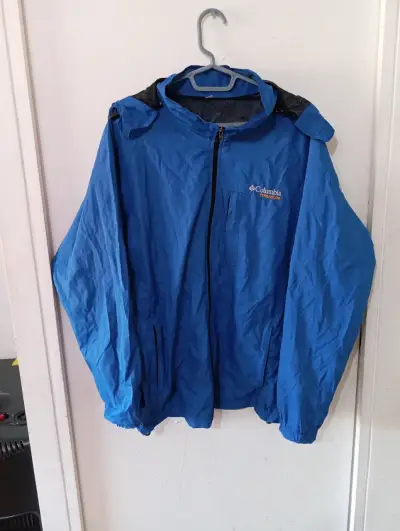 Chaqueta azul Columbia impermeable - miniatura 1