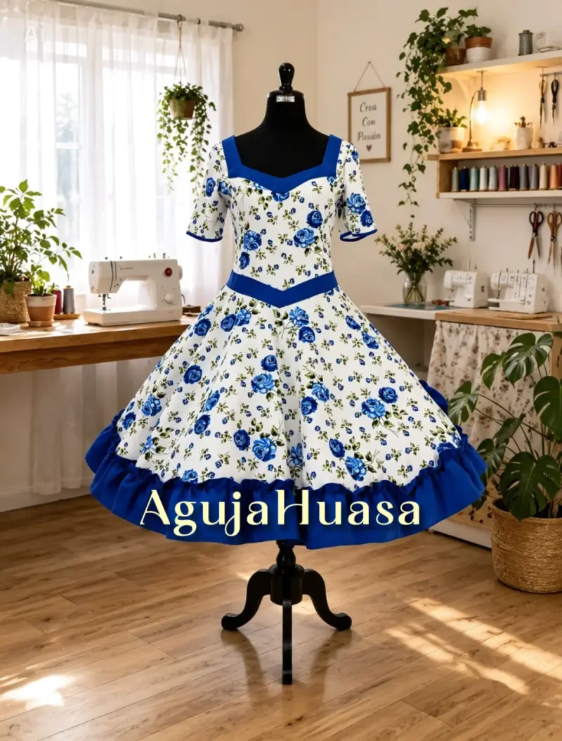 Vestido de flores rosado - 3