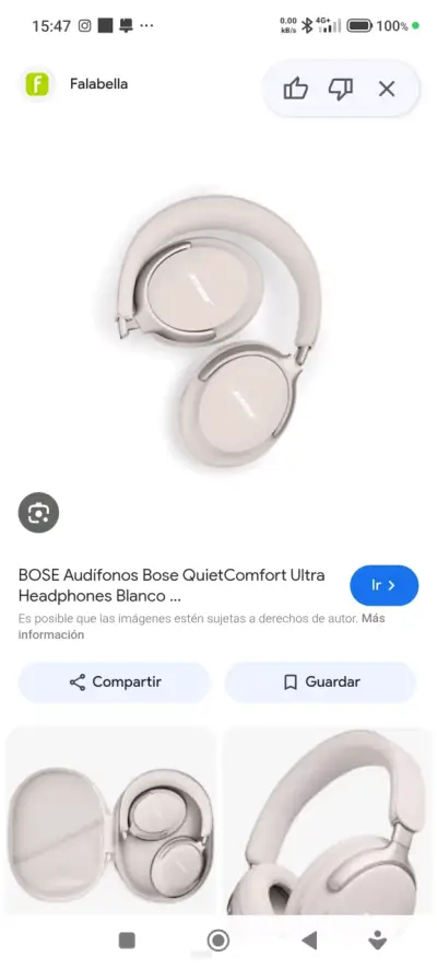 Auriculares Bose inalámbricos beige - miniatura 2