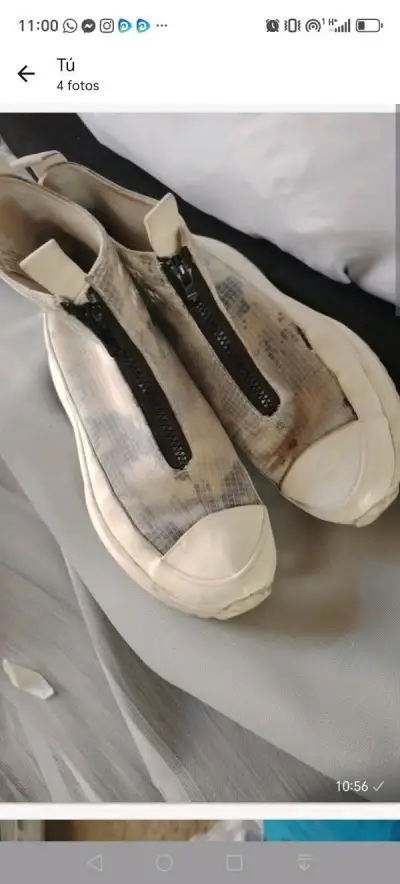 Zapatillas con cierre frontal blancas - miniatura 5
