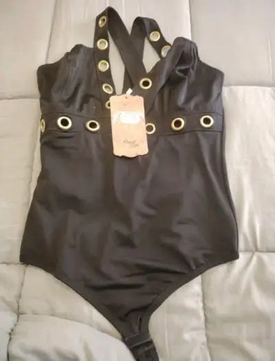 Body colombiano con faja invisible negro - miniatura 2