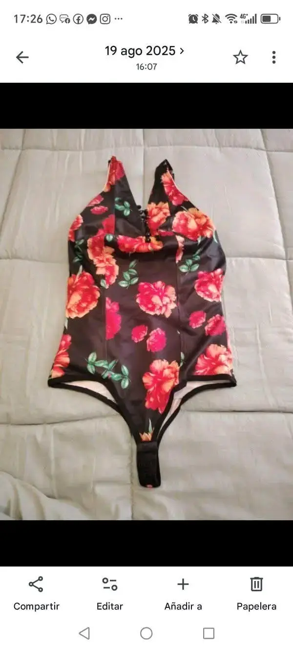 Body colombiano con faja invisible negro - 3