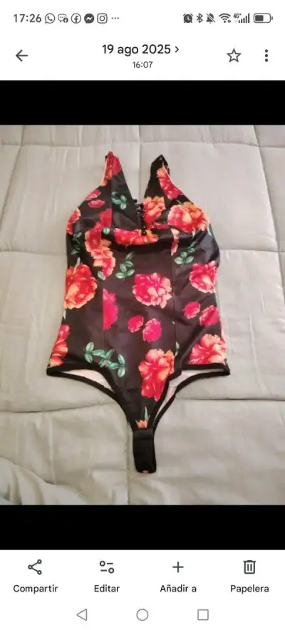 Body colombiano con faja invisible negro - miniatura 3