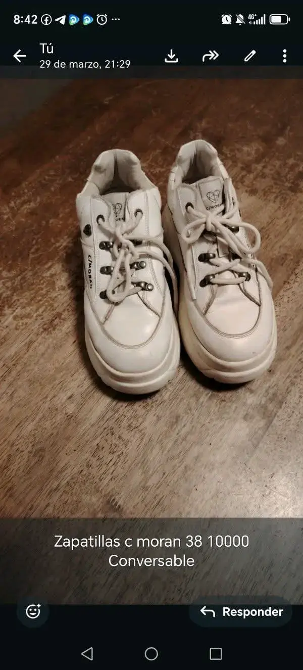 Zapatillas blancas con plataforma - 3