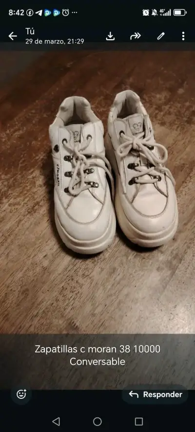 Zapatillas blancas con plataforma - miniatura 3