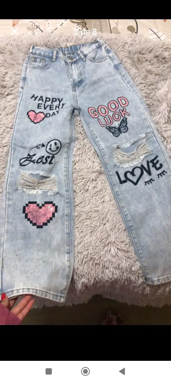 Jeans mujer con estampados