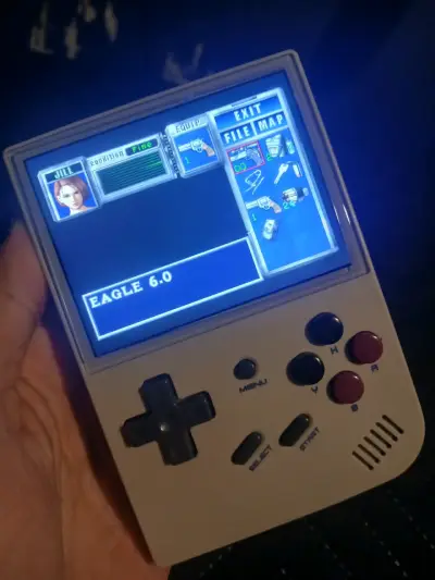 Consola portátil retro gris - miniatura 3