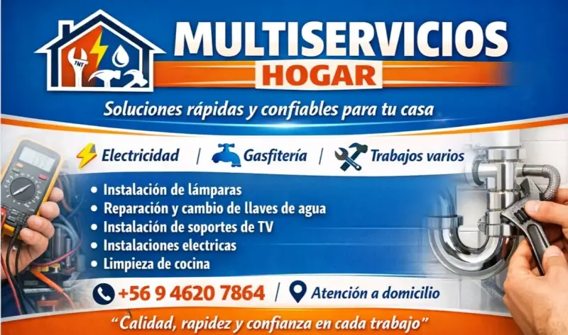 Servicios de electricidad y gasfitería