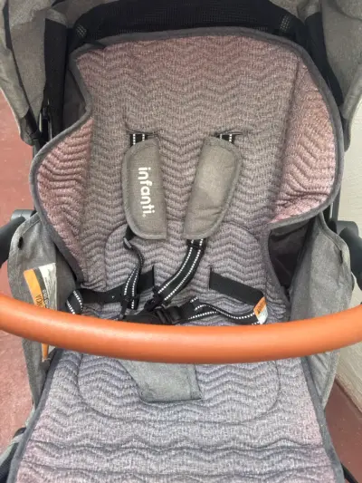 Coche de bebé Infanti gris - miniatura 4