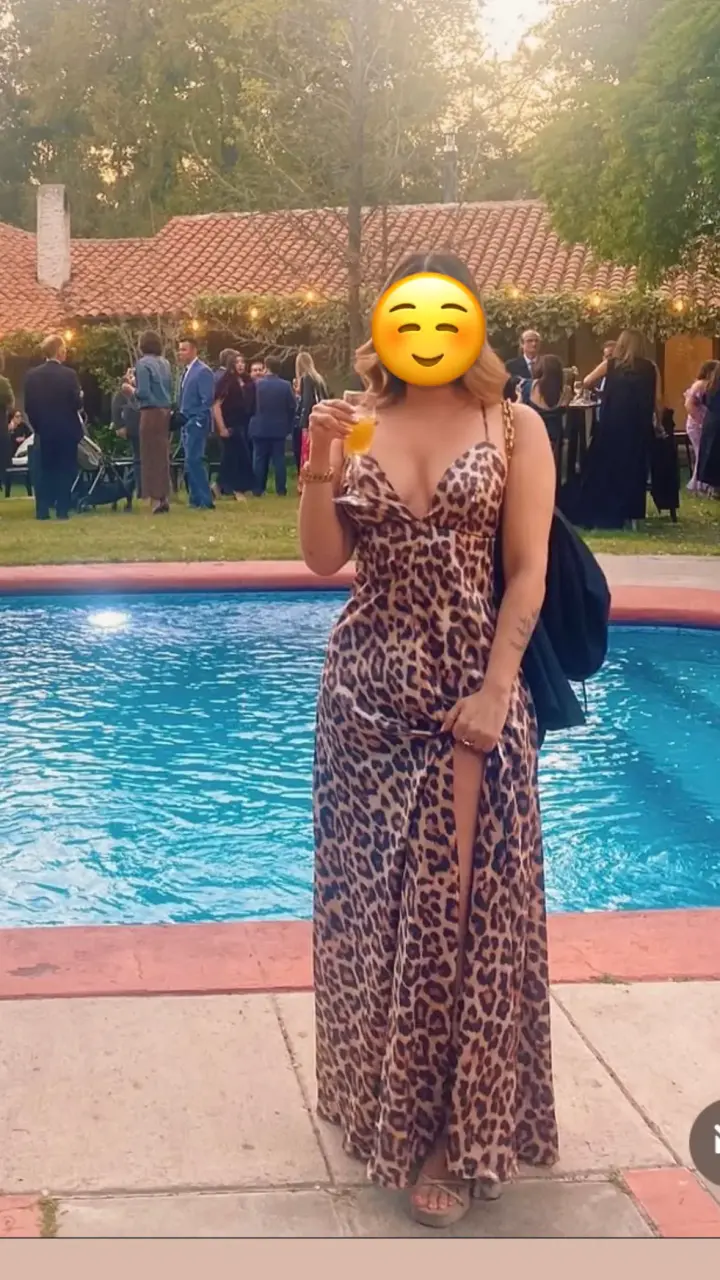 Vestido largo de leopardo - 1