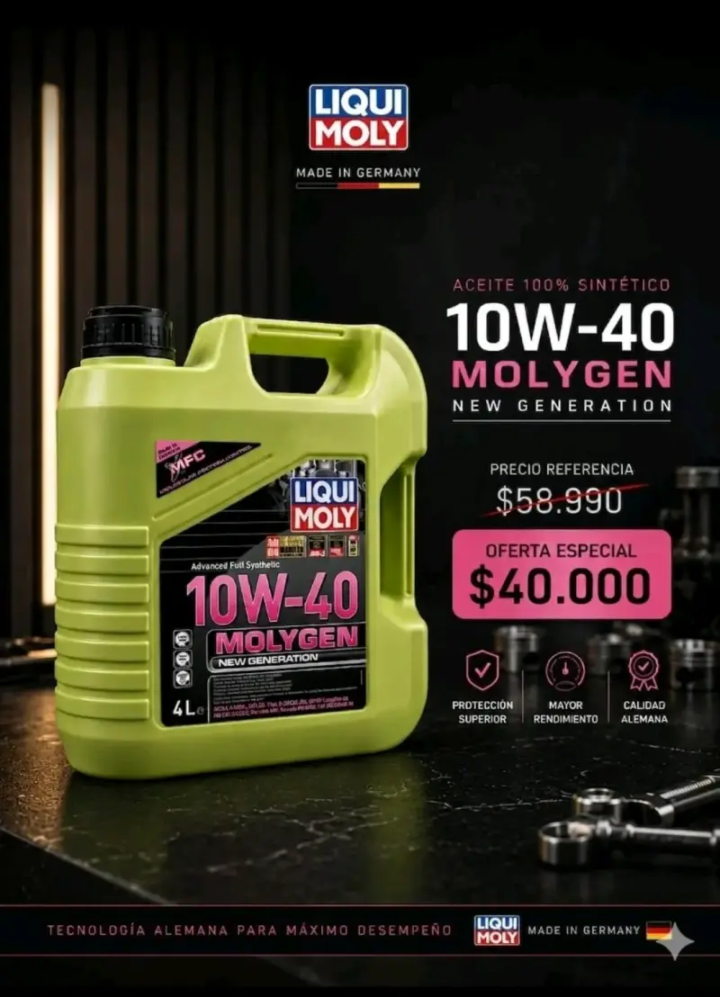Aceite sintético Liqui Moly 10W-40 4L