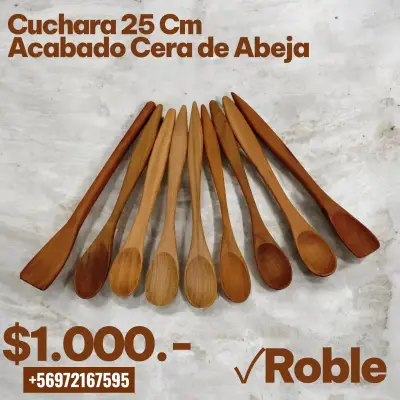 Cuchara de roble 25 cm - miniatura 1
