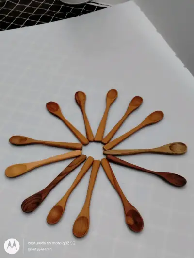 Cuchara de roble 25 cm - miniatura 3