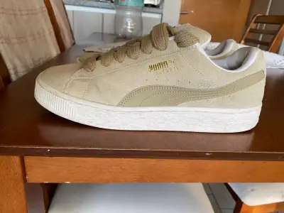 Zapatillas Puma Suede beige - miniatura 1
