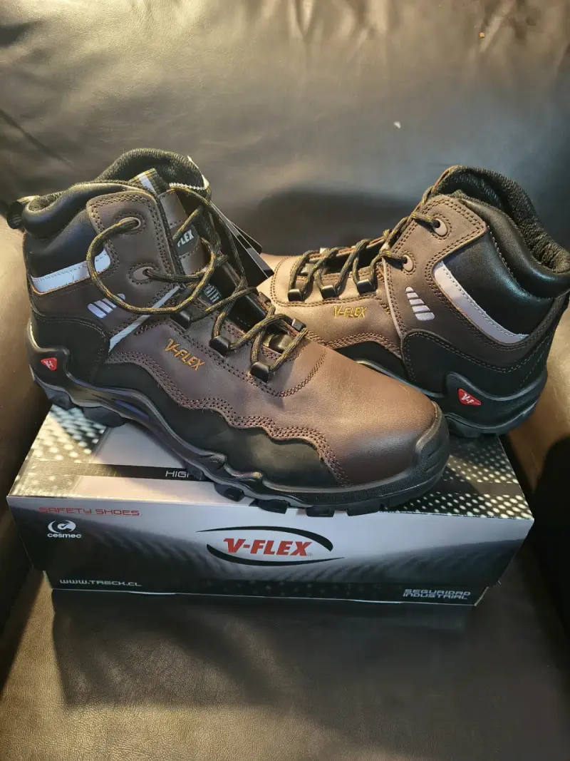 Botines de seguridad V-Flex marrones - 1
