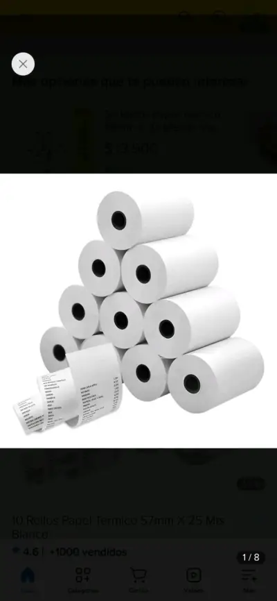 164 Rollos de papel térmico - miniatura 1