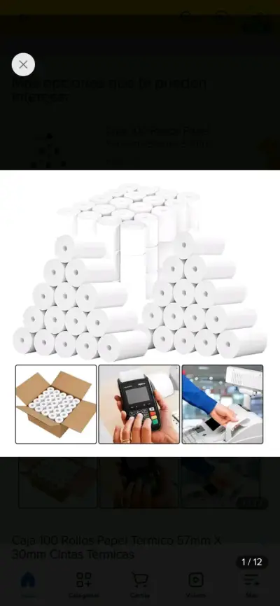 164 Rollos de papel térmico - miniatura 2