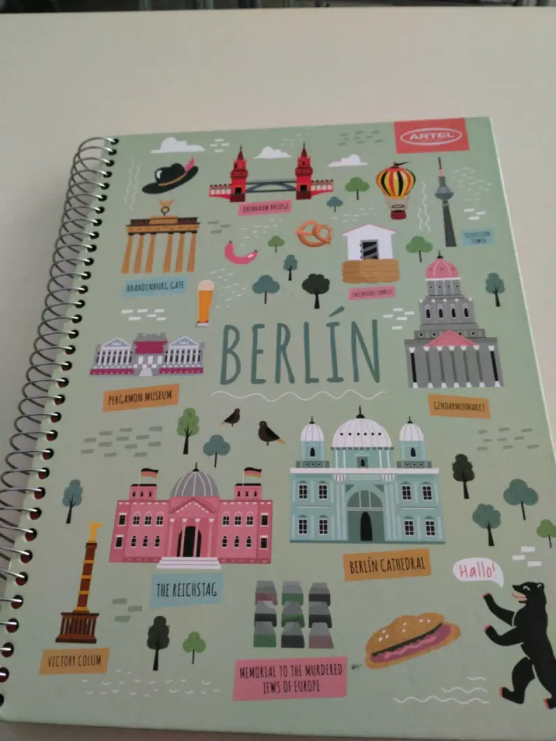 Cuaderno espiral ilustrado Berlin