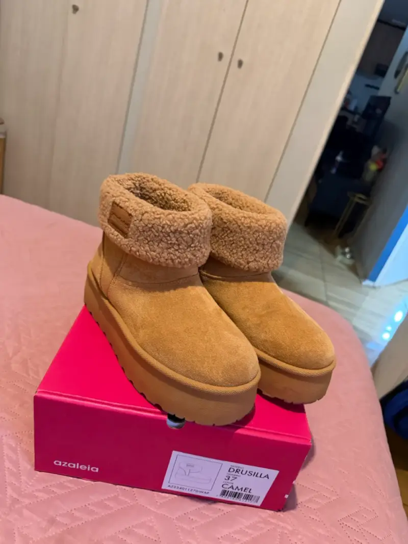 Botín Azaleia Mujer Camel - 3