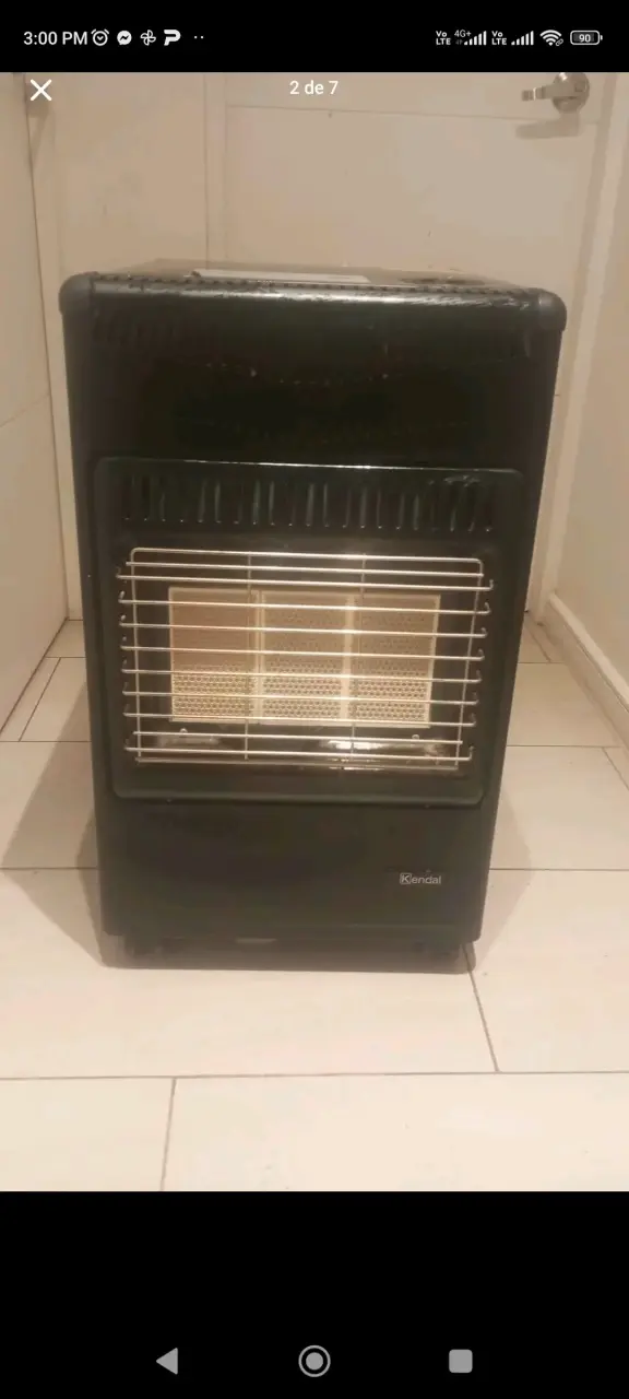 Estufa a gas Kendal negra - 3