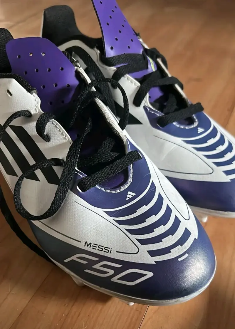 Botines fútbol Messi F50 violeta - 1