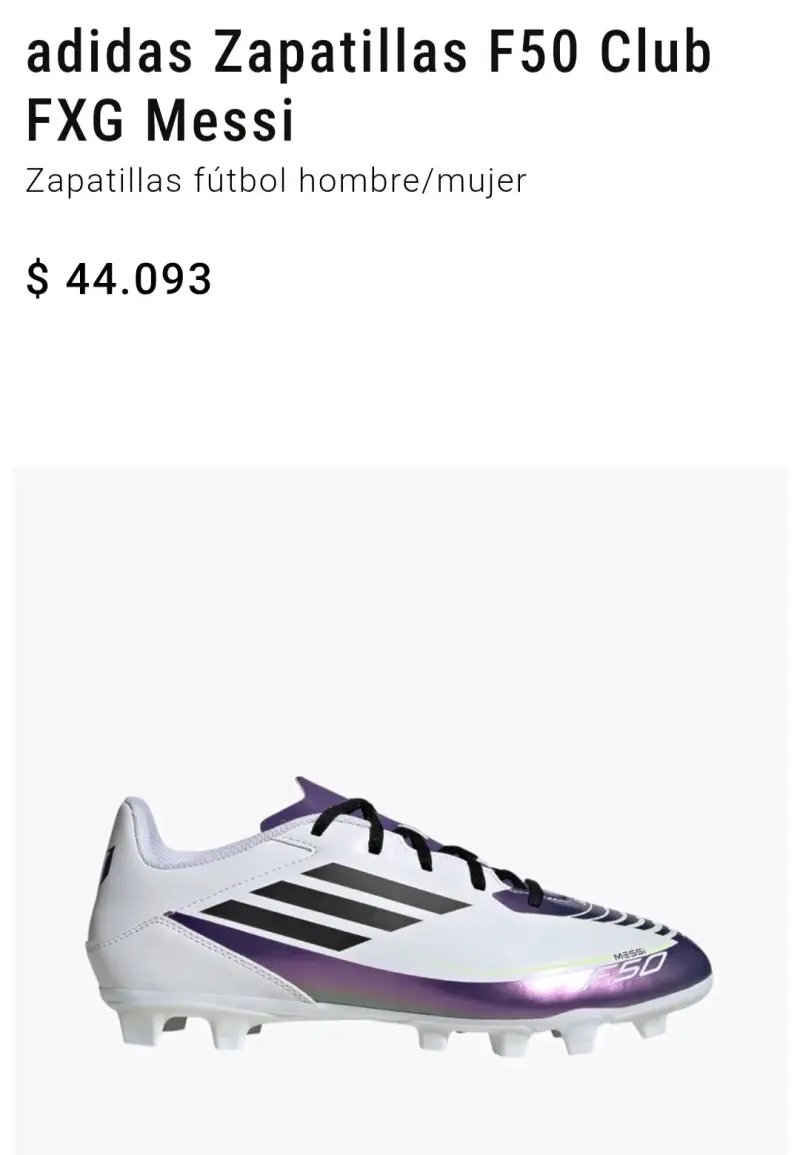 Botines fútbol Messi F50 violeta - 4