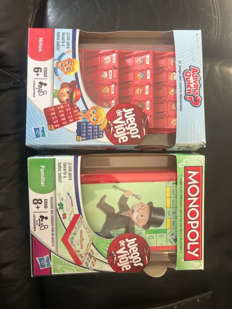 Juegos de Viaje Adivina Quién y Monopoly - 1