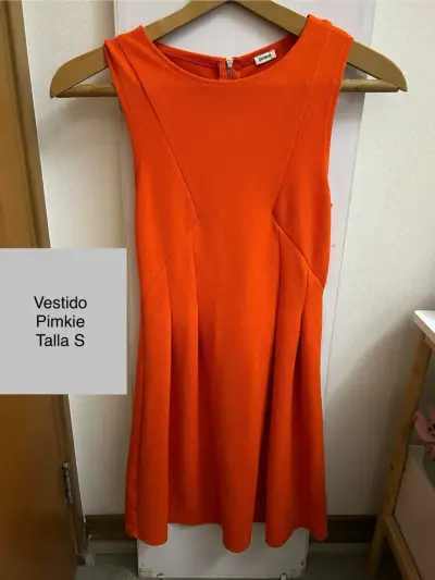 Vestido naranja Pimkie talla S - miniatura 1