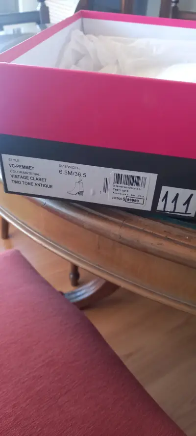Botines de cuero marrón Vince Camuto - miniatura 3